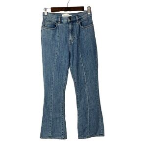 & Other Stories Medium Wash Kick Flare Crop Jeans 26